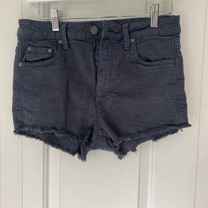 Talula (Aritzia) Gray Denim Shorts